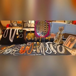 GORGEOUS Antique to Now Jewelry Lot Coro, Trifari, Monet, Sarah Coventry